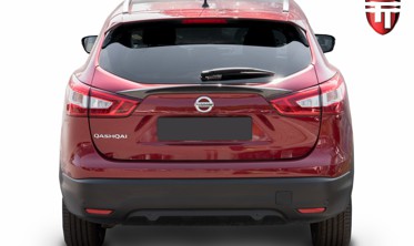 накладка на крышку багажника Nissan Qashqai (carbon) фото