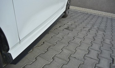 Листвы (накладки) под пороги Ford Fiesta Mk8 ST / ST-line вер.2 фото