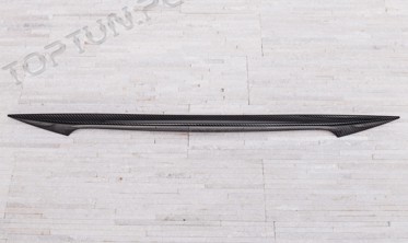 накладка на крышку багажника Nissan Qashqai (carbon) фото