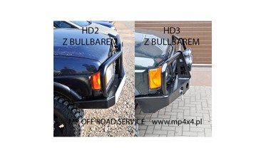 Силовий передній бампер HD2 із кріпленням лебідки Land Rover Discovery 2 (1998-2005) фото