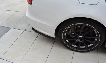 Боковые диффузоры заднего бампера Audi S6 / A6 S-line C7 FL Avant фото