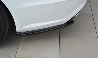 Боковые диффузоры заднего бампера Audi S6 / A6 S-line C7 FL Avant фото