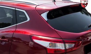 хром накладки на крышку багажника Nissan Qashqai (2 шт.) фото