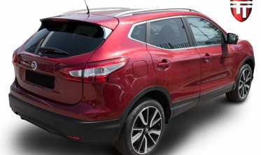 хром накладки на крышку багажника Nissan Qashqai (2 шт.) фото