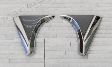 хром накладки на крышку багажника Nissan Qashqai (2 шт.) фото