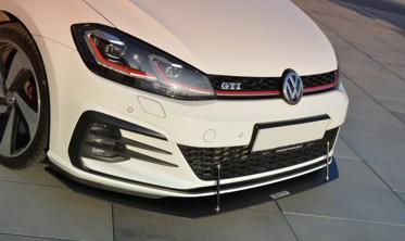 Racing диффузор переднего бампера VW Golf MK7 GTI рестайл  фото