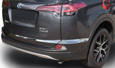 накладки крышки багажника и заднего бампера Toyota RAV4 (из 3-ох частей) фото