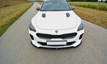 Диффузор под передний бампер Kia Stinger GT вер. 2 фото