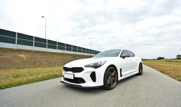 Диффузор под передний бампер Kia Stinger GT вер. 2 фото