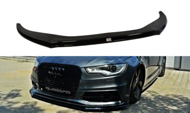 Накладка (юбка) переднего бампера Audi A6 C7 S-line / S6 C7 вар.2 фото