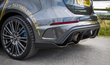 Дифузор заднього бампера стиль Aero для Ford Focus MK3 RS фото