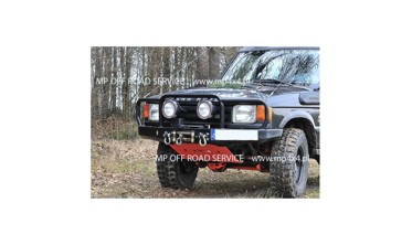 Силовой  передний бампер HD2 с креплением лебедки и дугой Land Rover Discovery 1 (1989-1998) фото