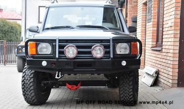 Силовой  передний бампер с креплением лебедки Land Rover Discovery 1 (1989-1998) фото