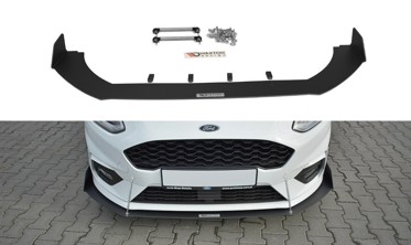 Диффузор Racing переднего бампера Ford Fiesta Mk8 ST / ST-line вер.1 фото