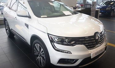 накладка на бампер с загибом и ребрами Renault Koleos II фото