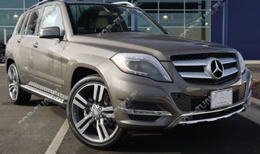 Хром накладки на решетку радиатора Mercedes GLK X204 (рестайл) фото