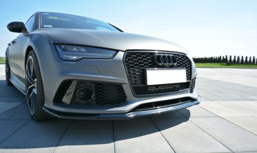 Диффузор переднего бампера Audi RS7 С7 рестайл вер. 2 фото
