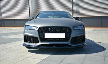 Диффузор переднего бампера Audi RS7 С7 рестайл вер. 2 фото