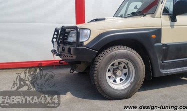 Силовий передній бампер із кенгурятником Hyundai Galloper (1991-2003) фото