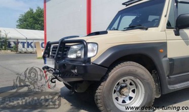 Силовий передній бампер із кенгурятником Hyundai Galloper (1991-2003) фото