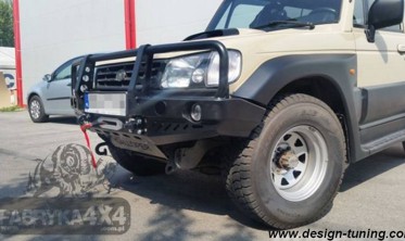 Силовий передній бампер із кенгурятником Hyundai Galloper (1991-2003) фото