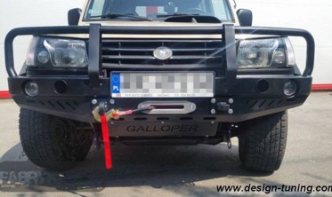 Силовий передній бампер із кенгурятником Hyundai Galloper (1991-2003) фото