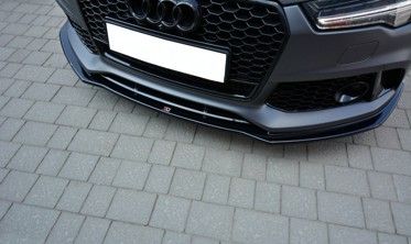 Диффузор переднего бампера Audi RS7 C7 FL вер.1 фото