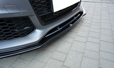 Диффузор переднего бампера Audi RS7 C7 FL вер.1 фото