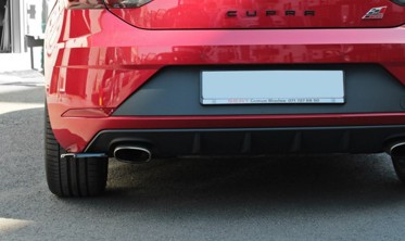 Боковые накладки заднего бампера Seat Leon Cupra MK3 FL Hatchback (вер.1) фото