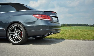 Бічні накладки на задній бампер Mercedes W207 купе, кабріо фото
