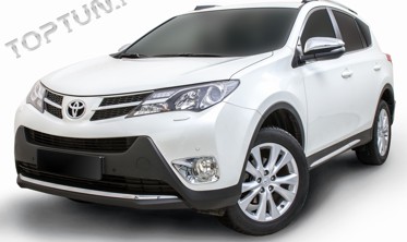 хром накладка переднего бампера Toyota Rav4  фото