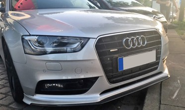 Накладка переднього бампера Audi A4 B8 рестайл фото