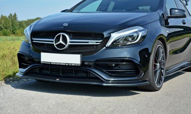 Дифузор передній Mercedes A W176 AMG FL вер.1 фото