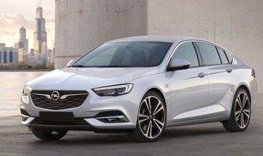 накладка на бампер с загибом Opel Insignia B Grand Sport (черная) фото