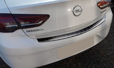 накладка на бампер с загибом Opel Insignia B Grand Sport (черная) фото
