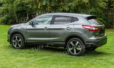 хром накладки на центральну консоль Nissan Qashqai (2 шт.) фото