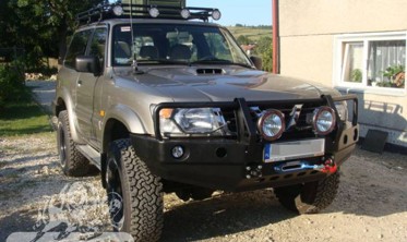 Багажник на крышу с сеткой  NISSAN PATROL Y61 версия короткая фото