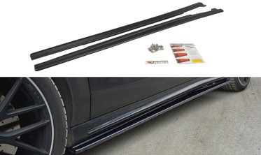 Накладки на пороги Mercedes A W176/CLA 117 AMG/CLA 117 AMG-line FL фото