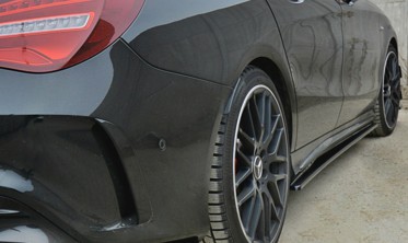 Накладки на пороги Mercedes A W176/ CLA 117 AMG/ CLA 117 AMG-line FL фото