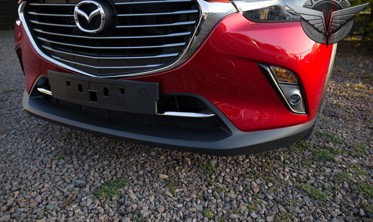 хром накладки на решітку бампера Mazda CX-3 фото