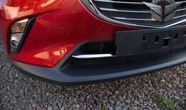 хром накладки на решітку бампера Mazda CX-3 фото