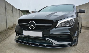 Спойлер переднего бампера Mercedes CLA A45 AMG C117 Fl вер.1 фото