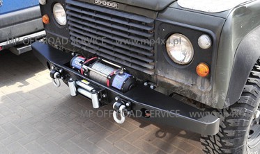 Силовий передній бампер із кріпленням лебідки Land Rover Defender (1990-2016) фото