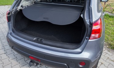 шторка-полиця багажника Nissan Qashqai, чорна фото