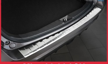 накладка на бампер с загибом и ребрами Mitsubishi ASX Crossover фото