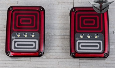 LED фонари задние JEEP WRANGLER JK модель Monster фото