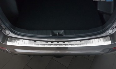 накладка на бампер с загибом и ребрами Mitsubishi ASX Crossover фото