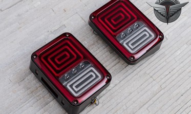LED фонари задние JEEP WRANGLER JK модель Monster фото