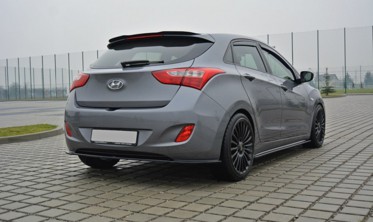 Тюнінгова накладка заднього бампера Hyundai i30 MK2 фото