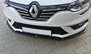 Тюнинговая накладка на передний бампер Renault Megane Mk4 вер.1 фото